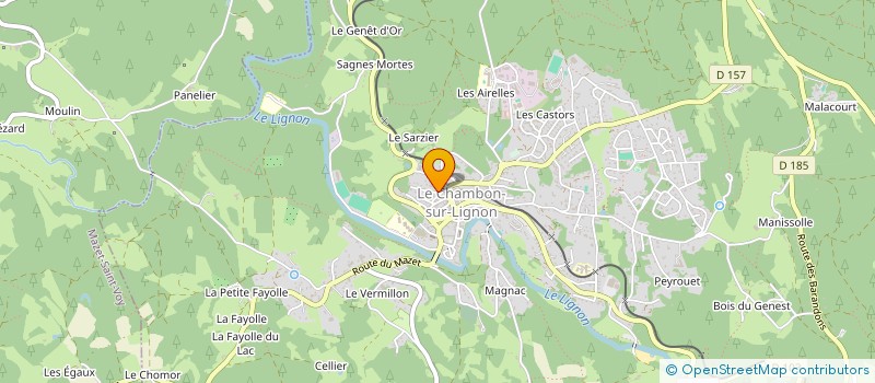 localisation de l'entreprise MONSIEUR JEAN BERARDIER à LE CHAMBON-SUR-LIGNON