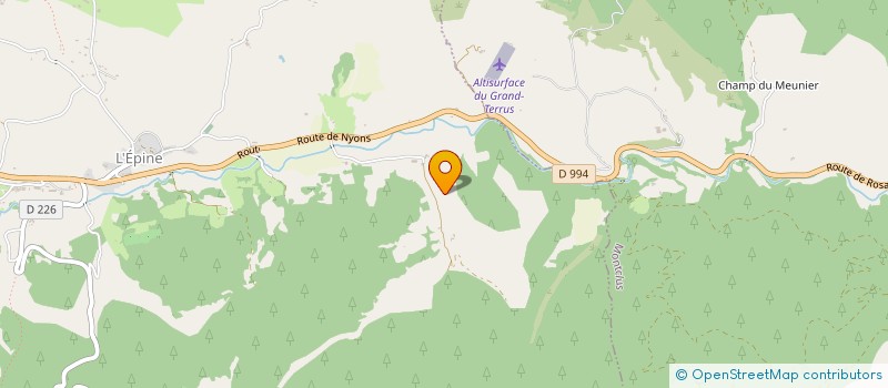 localisation de l'entreprise MONSIEUR JEAN BERAUD  ORPIERRE