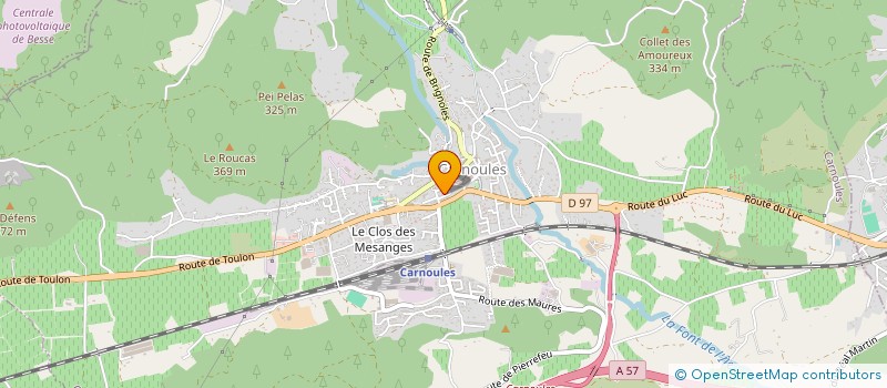 localisation de l'entreprise MONSIEUR JEAN BERENGER à CARNOULES