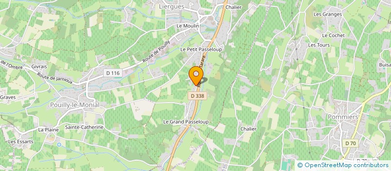 localisation de l'entreprise MONSIEUR JEAN BERGER  PORTE DES PIERRES DOREES