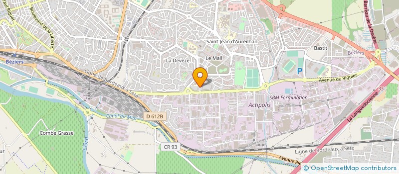 localisation de l'entreprise MONSIEUR JEAN BERGER  BEZIERS