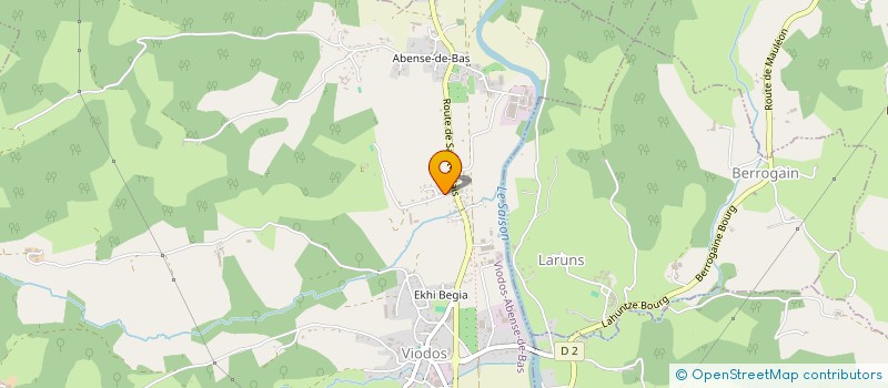 localisation de l'entreprise MONSIEUR JEAN BERGEZ  VIODOS-ABENSE-DE-BAS