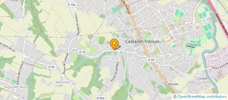 localisation de l'entreprise MONSIEUR JEAN BERGRASER-BERAF à CASTANET-TOLOSAN