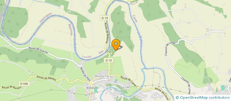 localisation de l'entreprise MONSIEUR JEAN BERHONDE  BARDOS