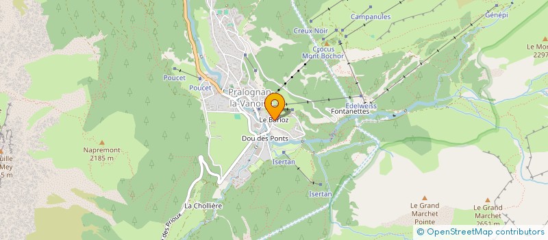 localisation de l'entreprise MONSIEUR JEAN BERINGER  PRALOGNAN-LA-VANOISE