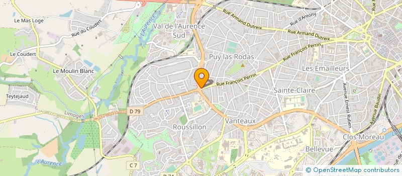 localisation de l'entreprise MONSIEUR JEAN BERLAND à LIMOGES