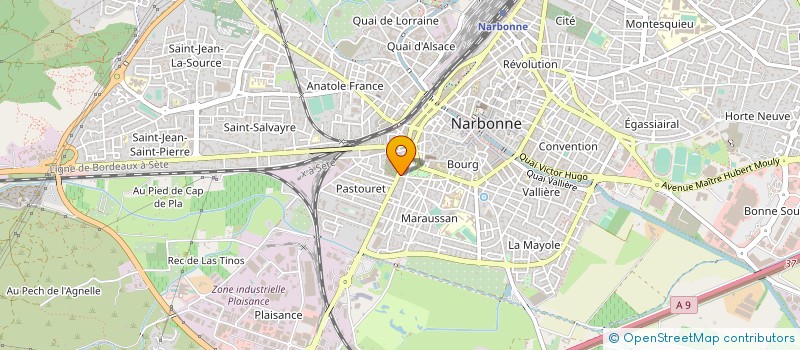 localisation de l'entreprise MONSIEUR JEAN BERNA  NARBONNE