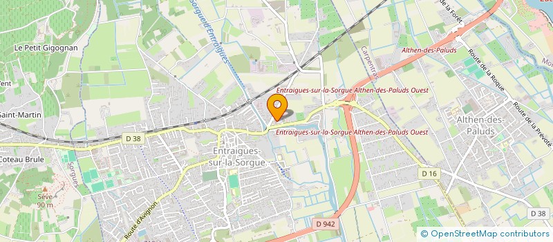 localisation de l'entreprise MONSIEUR JEAN BERNABE  ENTRAIGUES-SUR-LA-SORGUE