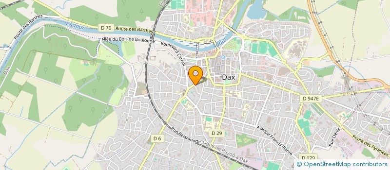 localisation de l'entreprise MONSIEUR JEAN BERNADET à DAX