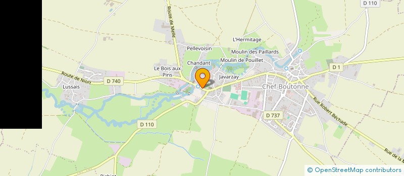 localisation de l'entreprise MONSIEUR JEAN BERNARD  CHEF-BOUTONNE