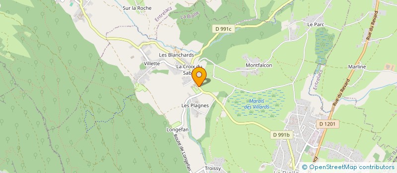 localisation de l'entreprise MONSIEUR JEAN BERNARD  LA BIOLLE