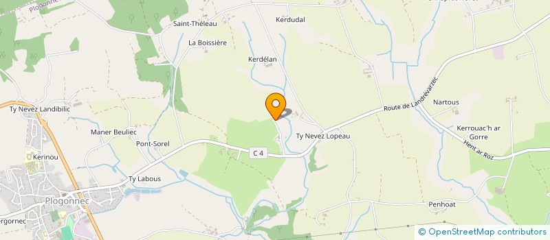 localisation de l'entreprise MONSIEUR JEAN BERNARD  PLOGONNEC