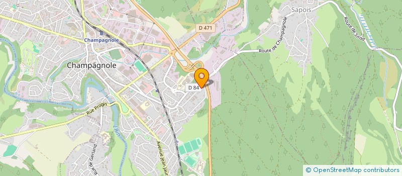 localisation de l'entreprise MONSIEUR JEAN BERNARD  CHAMPAGNOLE