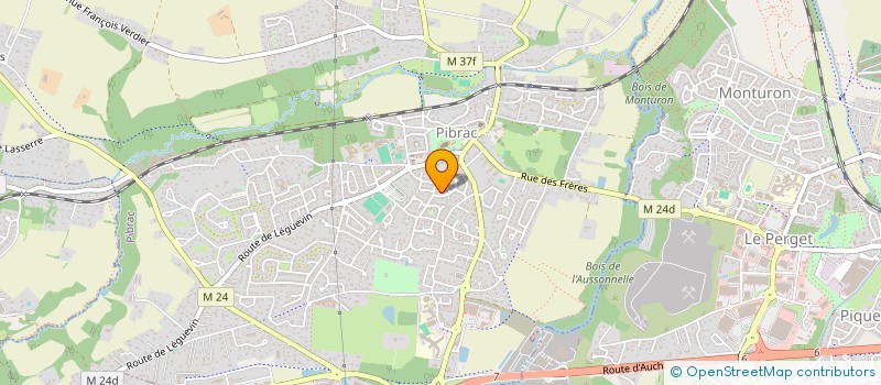 localisation de l'entreprise MONSIEUR JEAN BERNARD  PIBRAC