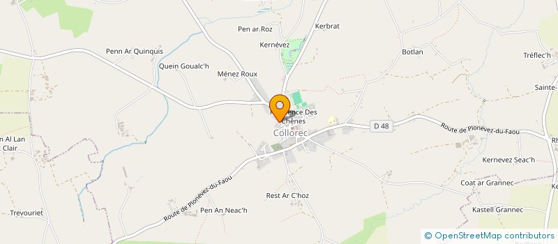 localisation de l'entreprise MONSIEUR JEAN BERNARD  COLLOREC