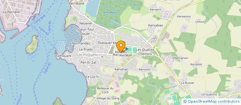 localisation de l'entreprise MONSIEUR JEAN BERNARD  LOCMIQUELIC