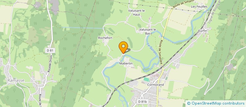 localisation de l'entreprise MONSIEUR JEAN BERNARD BERTHET  VILLEREVERSURE