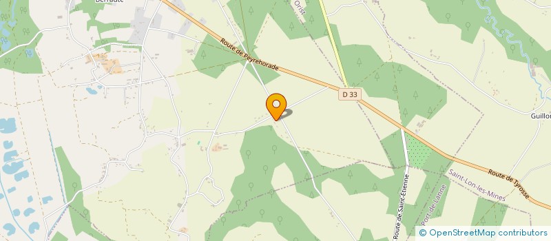 localisation de l'entreprise MONSIEUR JEAN-BERNARD BONNEBAIGT  SAINT-LON-LES-MINES