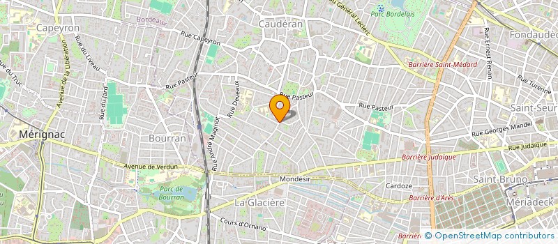 localisation de l'entreprise MONSIEUR JEAN-BERNARD BRUNET  BORDEAUX