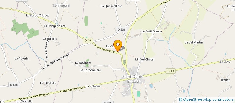 localisation de l'entreprise MONSIEUR JEAN-BERNARD CACQUEVEL  GAVRAY-SUR-SIENNE