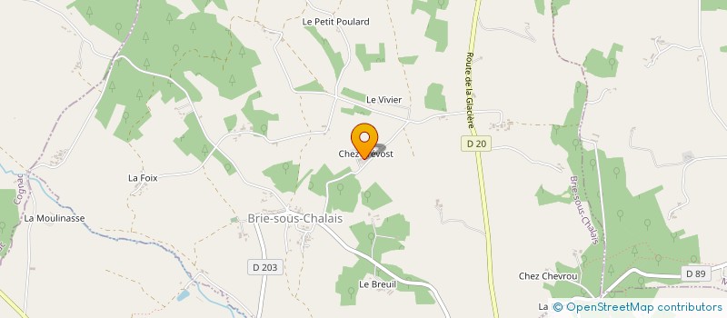 localisation de l'entreprise MONSIEUR JEAN-BERNARD CEBEILLAC  BRIE-SOUS-CHALAIS