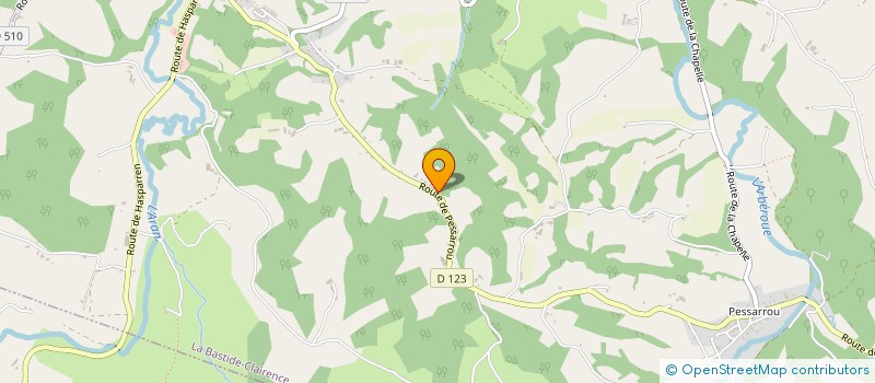 localisation de l'entreprise MONSIEUR JEAN BERNARD CHALLET  LA BASTIDE-CLAIRENCE