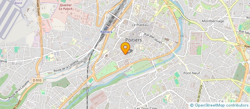 localisation de l'entreprise MONSIEUR JEAN-BERNARD CHAPELIER à POITIERS