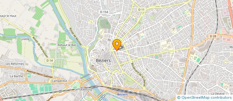 localisation de l'entreprise MONSIEUR JEAN BERNARD CHARLES  BEZIERS