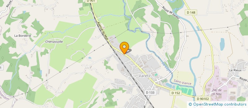 localisation de l'entreprise MONSIEUR JEAN-BERNARD COLOMBET  VARETZ