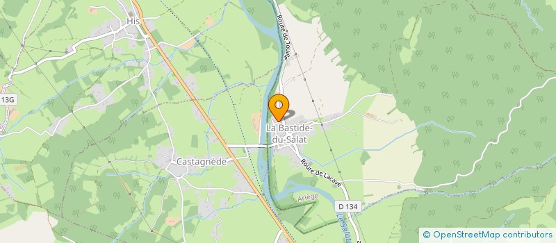 localisation de l'entreprise MONSIEUR JEAN-BERNARD DARBADIE à LA BASTIDE-DU-SALAT