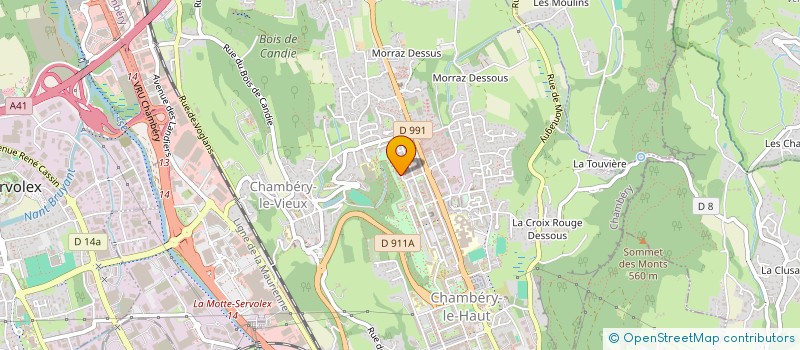 localisation de l'entreprise MONSIEUR JEAN-BERNARD DECRUZ à CHAMBERY