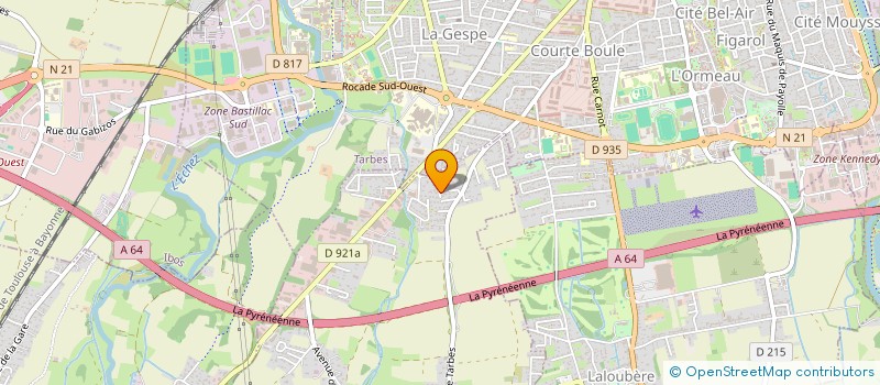 localisation de l'entreprise MONSIEUR JEAN-BERNARD ESTRADE  LALOUBERE