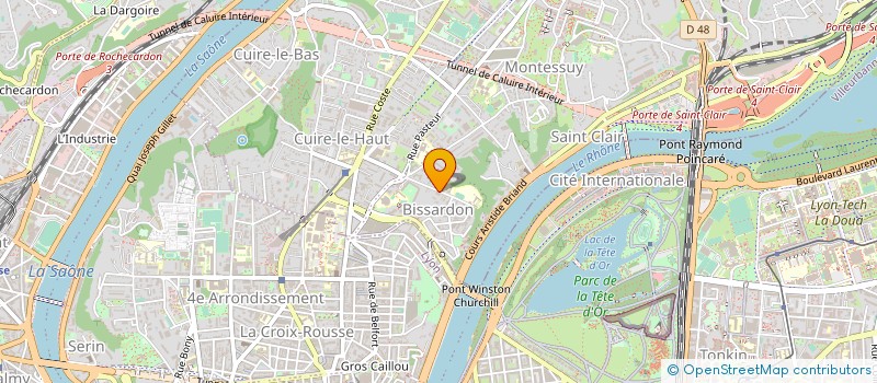 localisation de l'entreprise MONSIEUR JEAN BERNARD FACCHINETTI  CALUIRE-ET-CUIRE