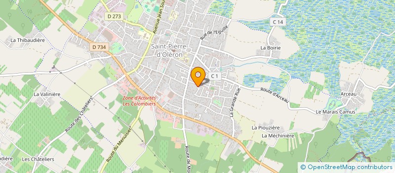 localisation de l'entreprise MONSIEUR JEAN BERNARD GARNIER  SAINT-PIERRE-D'OLERON