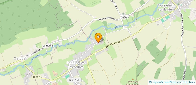 localisation de l'entreprise MONSIEUR JEAN-BERNARD HANON  BONNINGUES-LES-ARDRES