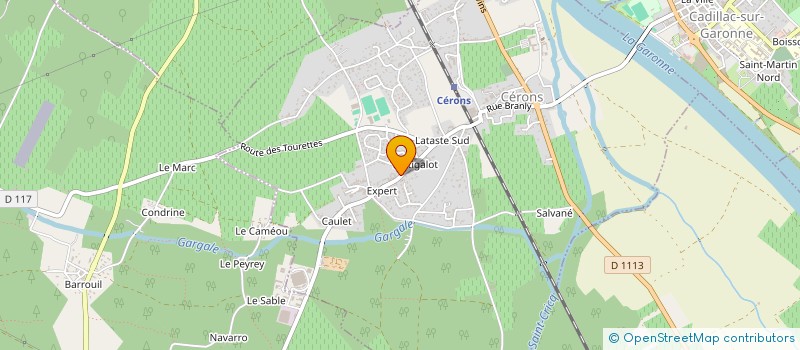 localisation de l'entreprise MONSIEUR JEAN-BERNARD IZARD  CERONS