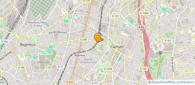 localisation de l'entreprise MONSIEUR JEAN-BERNARD LACASSAGNE  CACHAN