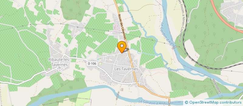 localisation de l'entreprise MONSIEUR JEAN-BERNARD MOREL  RIBAUTE-LES-TAVERNES