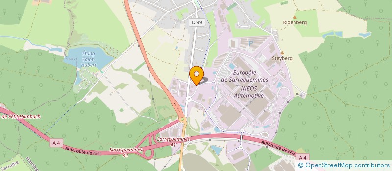 localisation de l'entreprise MONSIEUR JEAN-BERNARD MULLER  HAMBACH