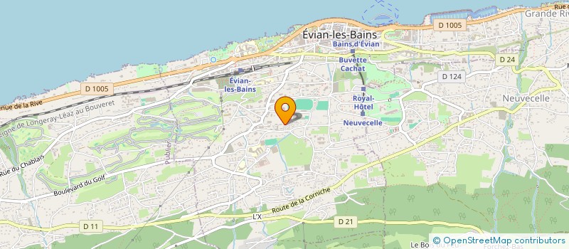 localisation de l'entreprise MONSIEUR JEAN-BERNARD N'DAMBANI à EVIAN-LES-BAINS