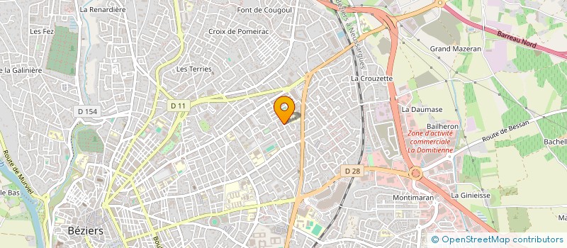 localisation de l'entreprise MONSIEUR JEAN-BERNARD OLIVE  BEZIERS