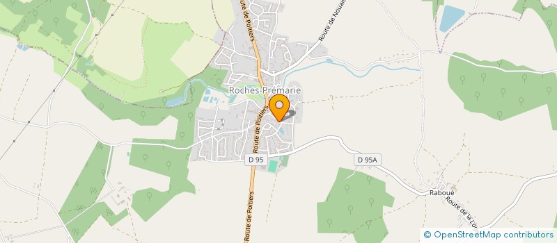 localisation de l'entreprise MONSIEUR JEAN-BERNARD PEAUD  ROCHES-PREMARIE-ANDILLE