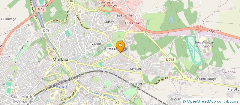 localisation de l'entreprise MONSIEUR JEAN-BERNARD PRIGENT à MORLAIX