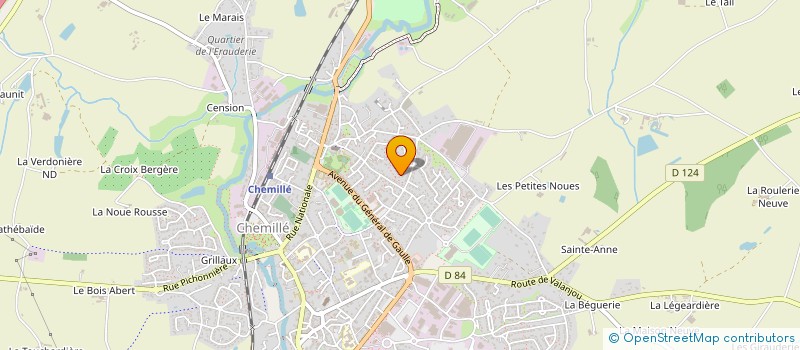 localisation de l'entreprise MONSIEUR JEAN-BERNARD RIVEREAU  CHEMILLE-EN-ANJOU