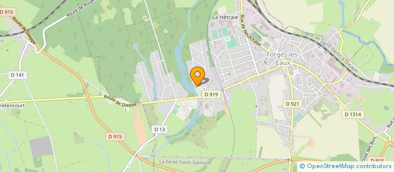 localisation de l'entreprise MONSIEUR JEAN BERNARD SIBOUR  FORGES-LES-EAUX