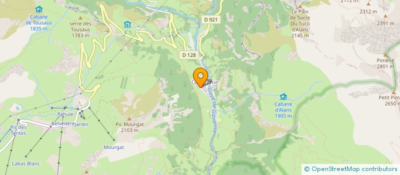 localisation de l'entreprise MONSIEUR JEAN-BERNARD SOUBIROUS  GAVARNIE-GEDRE