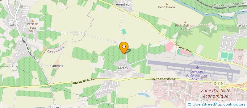 localisation de l'entreprise MONSIEUR JEAN-BERNARD VIDAL  CARCASSONNE