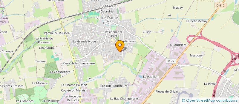 localisation de l'entreprise MONSIEUR JEAN BERNARD ZOKOA  NOTRE-DAME-D'OE