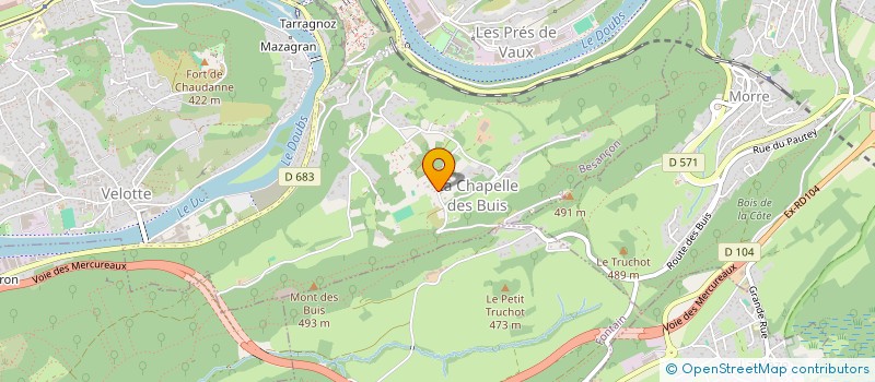 localisation de l'entreprise MONSIEUR JEAN BERNARDOT  BESANCON