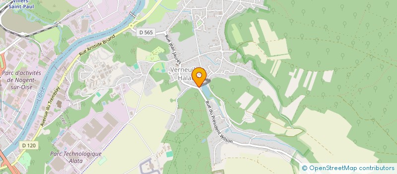 localisation de l'entreprise MONSIEUR JEAN BERNAS à VERNEUIL-EN-HALATTE